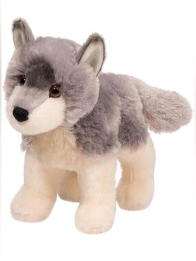 Ashes Wolf from Douglas Stuffed Animal toy gently used dog